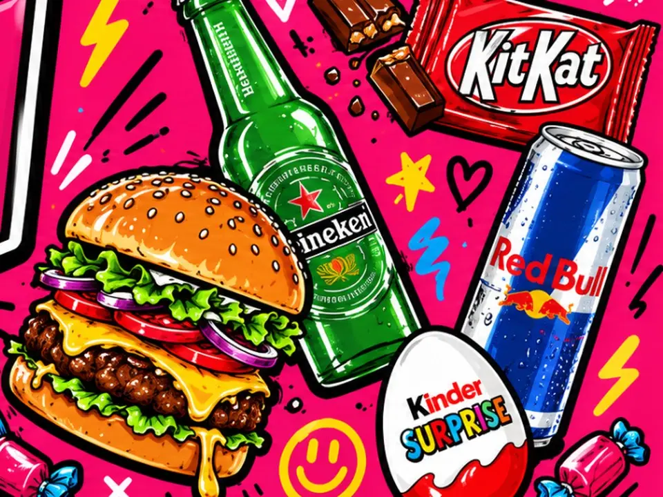 Späti-Sortiment bei Levi: Burger, Bier, Energy-Drink und Süßes